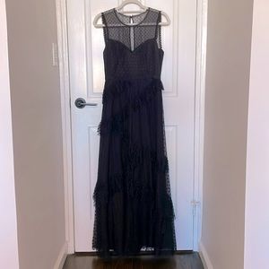 BCBG Black tiered gown - worn once! Perfect for formal events!